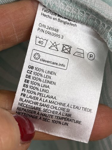Lněná košile H&M 100 % len