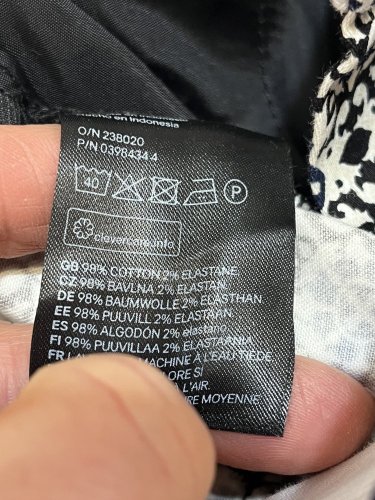 Široké kalhoty H&M 98 % bavlna