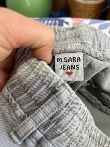 Teplákové kalhoty M.Sara Jeans 95 % bavlna