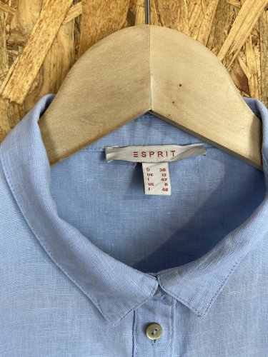 Přírodní košile Esprit 60 % len 40 % bavlna