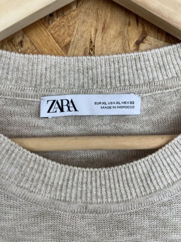 Oversize svetr ZARA 42 % bavlna 33 % lyocel 25 % len