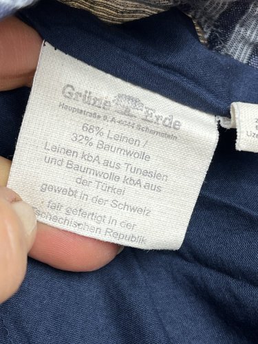 Sukně Grüne Erde 68 % len 32 % bavlna