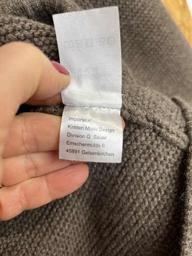 Pánský kardigan Made in Germany 50 % vlna 50 % bavlna