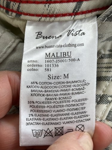 Skinny kalhoty Buena Vista 65 % bavlna