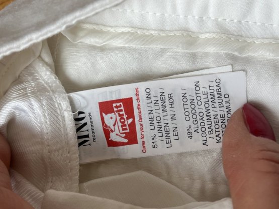 Široké kalhoty Mango 51 % len 49 % bavlna