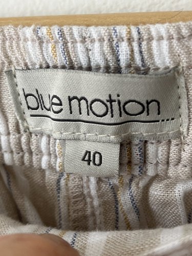 Široké kalhoty Blue Motion 55 % len 45 % viskoza