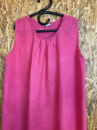 Oversize lněné šaty Rosemarine 100 % len