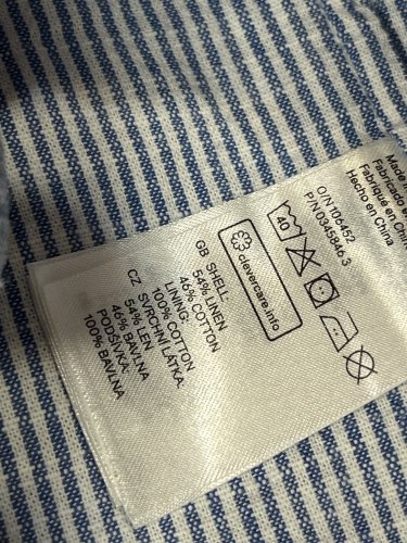 Dětské sako H&M 54 % len 46 % bavlna