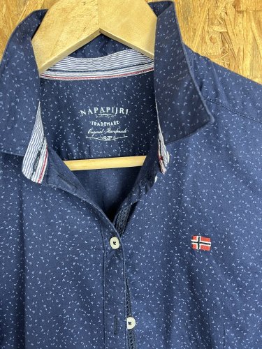 Bavlněná košiel NAPAPIJRI 100 % bavlna