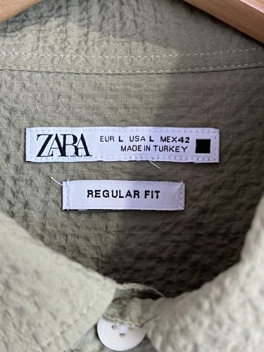 Vaflová košile ZARA 98 % bavlna