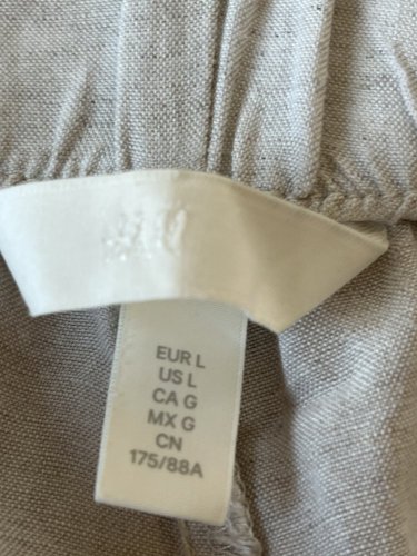 Oversize kalhoty H&M 56 % len 44 % viskoza