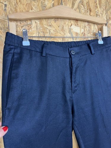 Pánské kalhoty Massimo Dutti s podílem vlny a polyesteru