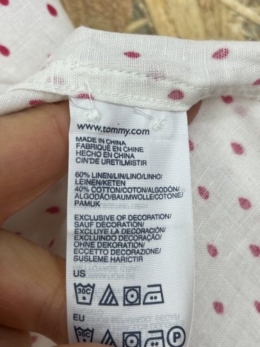 Přírodní košile Tommy Hilfiger 60 % len 40 % bavlna
