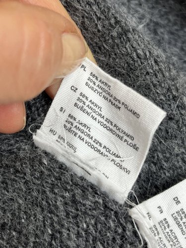 Prodloužený kardigan H&M 20 % angora