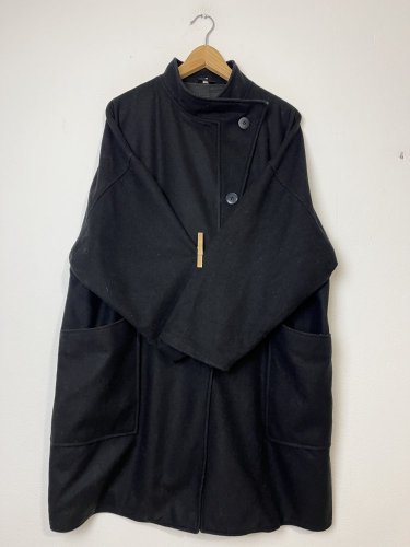 Vlněný oversize kabát Made in Italy 80 % vlna