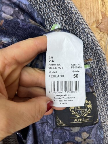 Pánské sako Alpin 65 % bavlna 25 % len