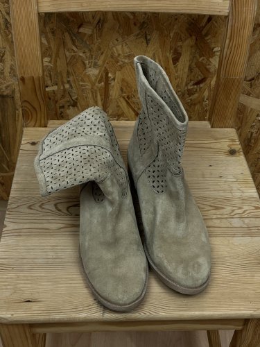 Velurové kozačky Made in Italy 100 % kůže