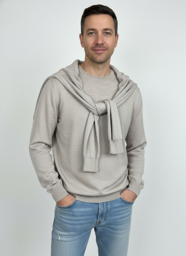 Pánský svetr 3PLY 50 % merino vlna