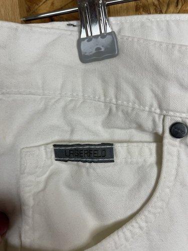 Pánské kalhoty KARL LAGERFELD 60 % bavlna 40 % len