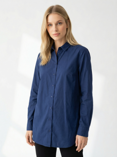 Prodloužená košile Emily Van Den Bergh 97 % bavlna