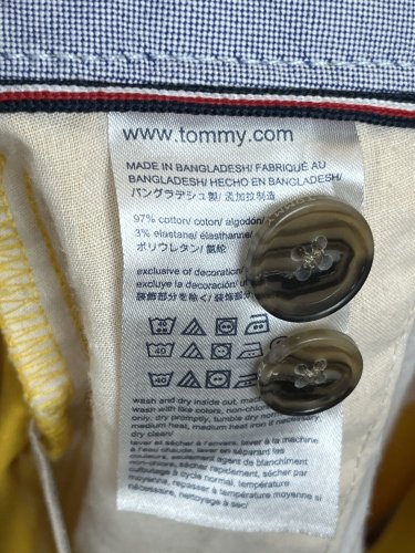 Pánské kalhoty Tommy Hilfiger 97 % bavlna