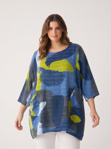 Oversize tunika Made in Italy 100 % bavlna