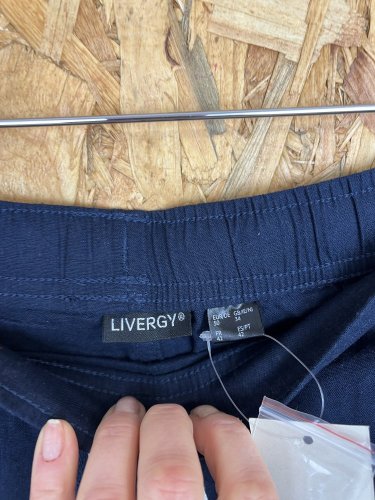 Námořní kalhoty Livergy 55 % len 45 % bavlna