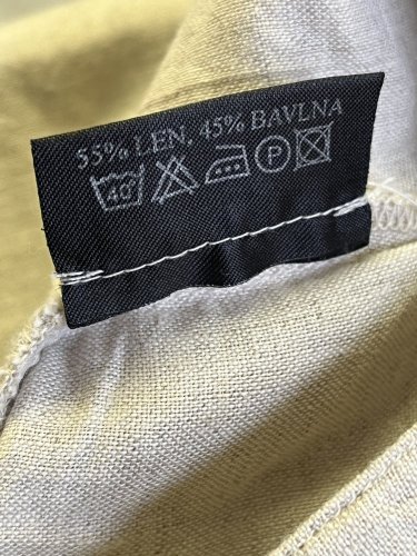 Široké kalhoty South Depeche 55 % len 45 % bavlna