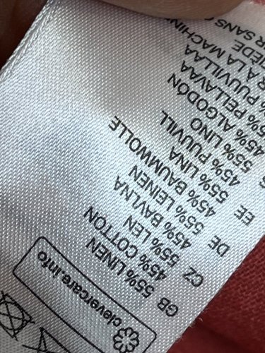 Pánská košile H&M 55 % len 45 % bavlna