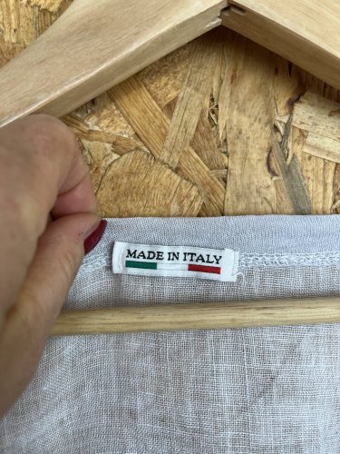 Oversize tunika Made in Italy s podílem bavlny a lnu