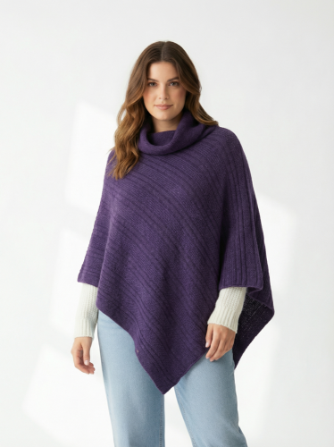 Pončo strellson s podílem vlny