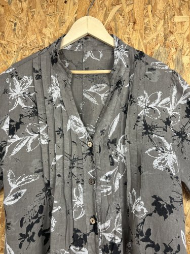 Oversize tunika Made in Italy 100 % len