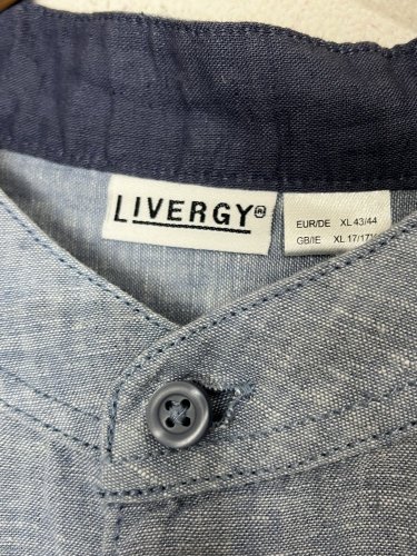 Pánská košile Livergy 55 % len 45 % bavlna