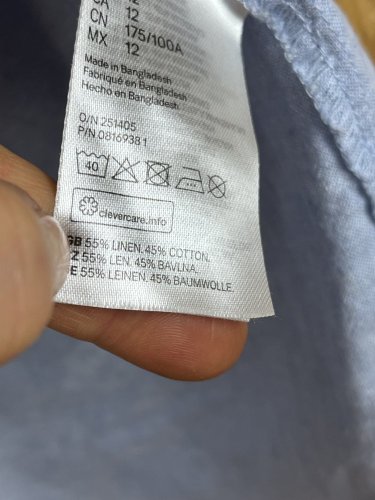 Oversize košile H&M 55 % len 45 % bavlna