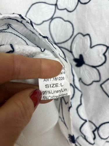 Lněná tunika Made in Italy 95 % len 5 % bavlna