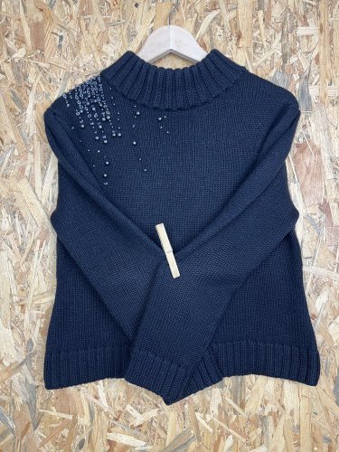 Vlněný svetr Alba Moda 50 % vlna