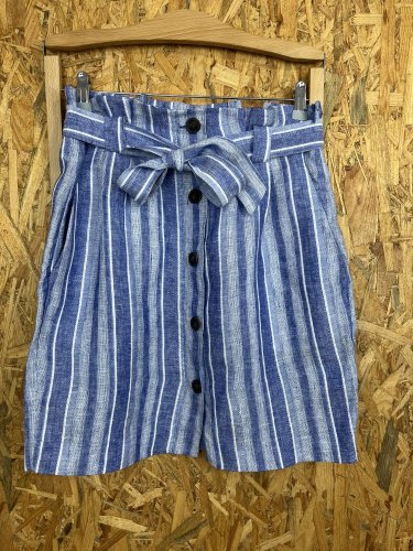 Lněná sukně H&M 95 % len 5 % viskoza