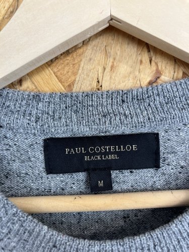 Pánský svetr Paul Costelloe 37 % merino vlna 18 % hedvábí