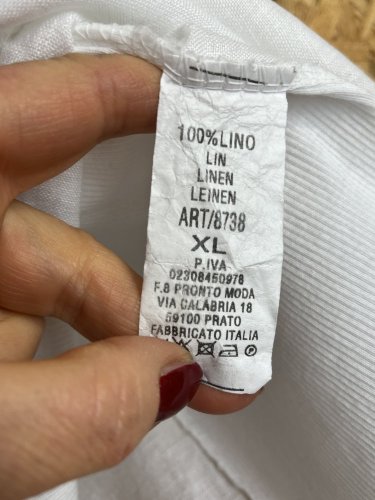 Lněná tunika Made in Italy 100 % len