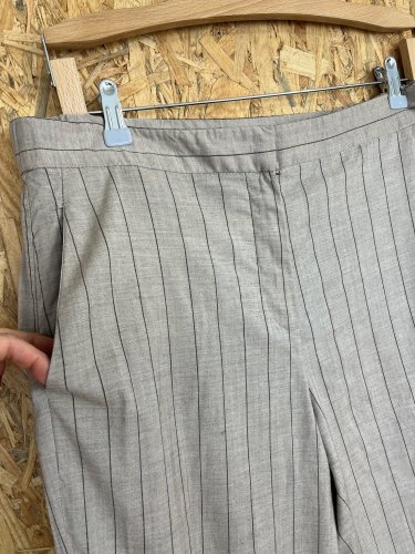 Široké kalhoty Massimo Dutti s podílem vlny a viskózy