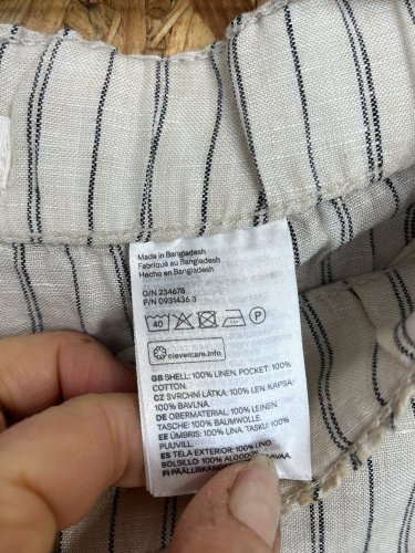 Pánské kalhoty H&M 100 % len