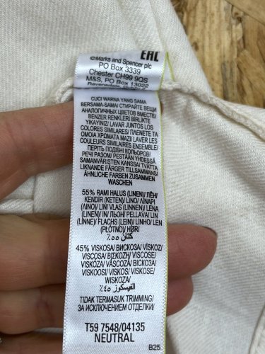 Lněná sukně Marks&Spencer 55 % len 45 % viskoza