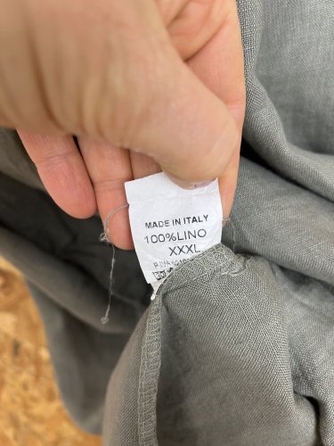 Lněné šaty Made in Italy 100 % len