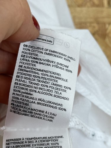 Bavlněná košile H&M 100 % bavlna