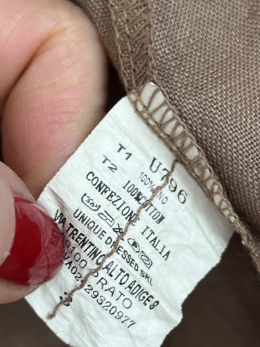 Lněný top Made in Italy 100 % len