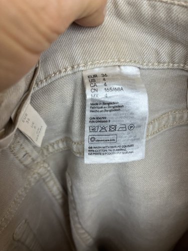 Skinny džíny H&M 99 % bavlna