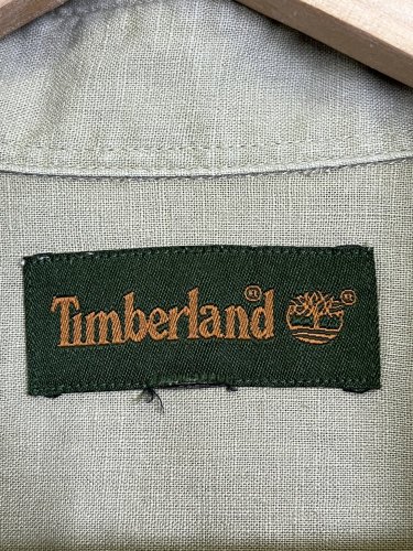 Pánská košile Timberland 55 % len 45 % bavlna