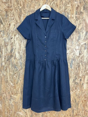 Lněné šaty Made in Italy 100 % len