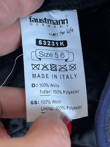 Kšiltovka Faustmann 100 % vlna