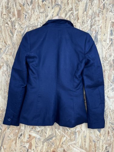 Námořní sako H&M 55 % len 45 % bavlna